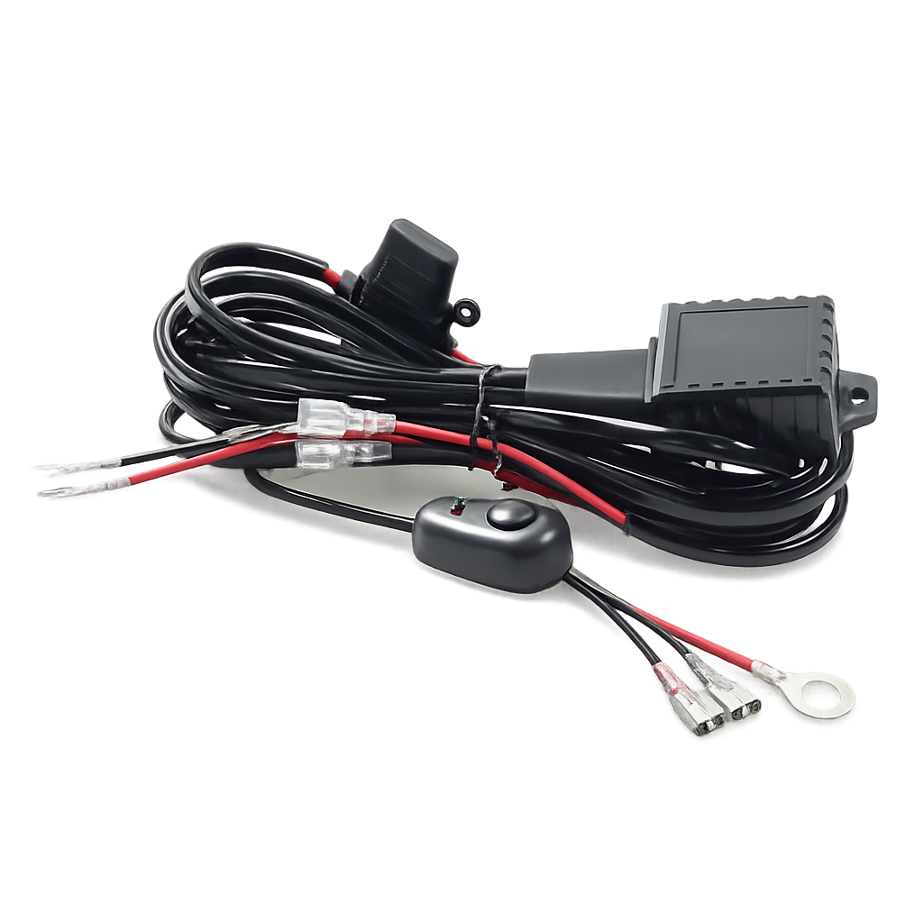 Riglow™ Dual Output Auxiliary Light Wiring Harness – Strobe Function | 16AWG | 200W Max