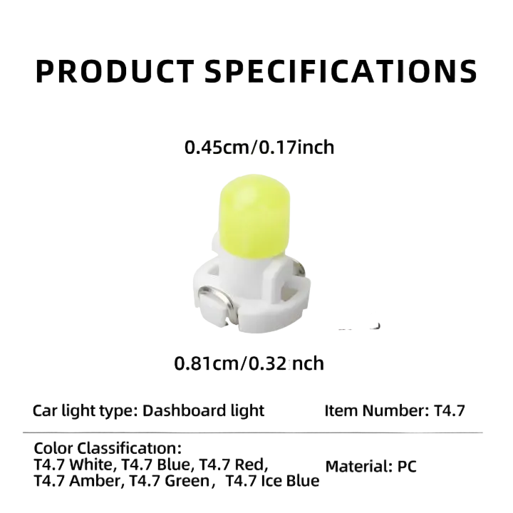 Riglow™ T4.2 LED Dashboard Instrument Panel Bulb-12
