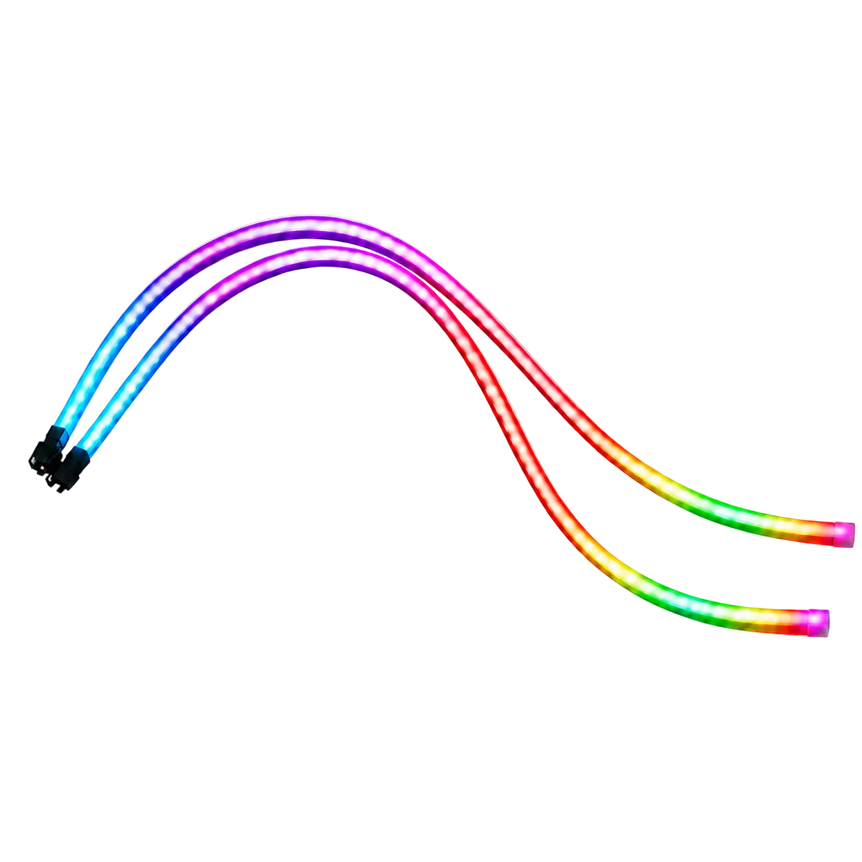 Riglow™ 24" Chasing RGB Sequential Switchback DRL & Turn Signal LED Strip Lights (Silicone Tube Series)