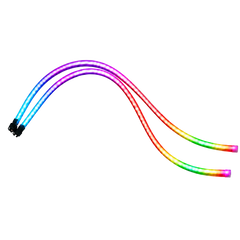 Riglow™ 24" Chasing RGB Sequential Switchback DRL & Turn Signal LED Strip Lights (Silicone Tube Series)-1