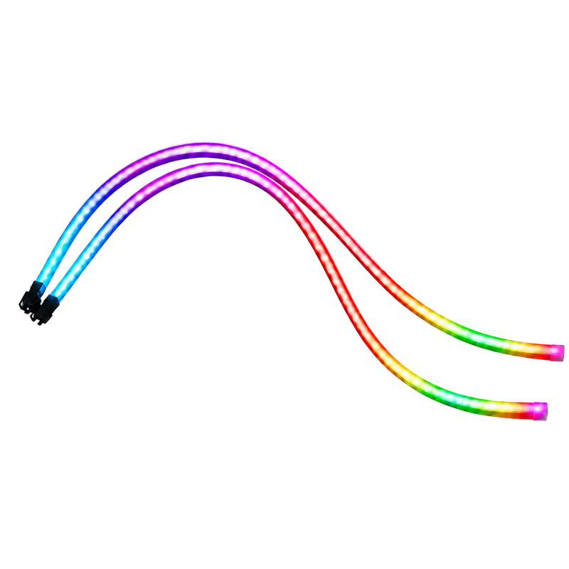 Riglow™ 24" Chasing RGB Sequential Switchback DRL & Turn Signal LED Strip Lights (Silicone Tube Series)-1