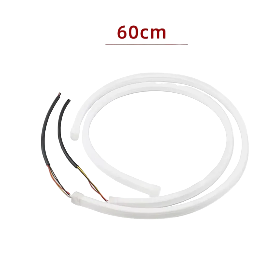 Riglow™ 24" Sequential DRL LED Strip Lights – White DRL & Amber Flowing Turn Signal (2PCS)-2