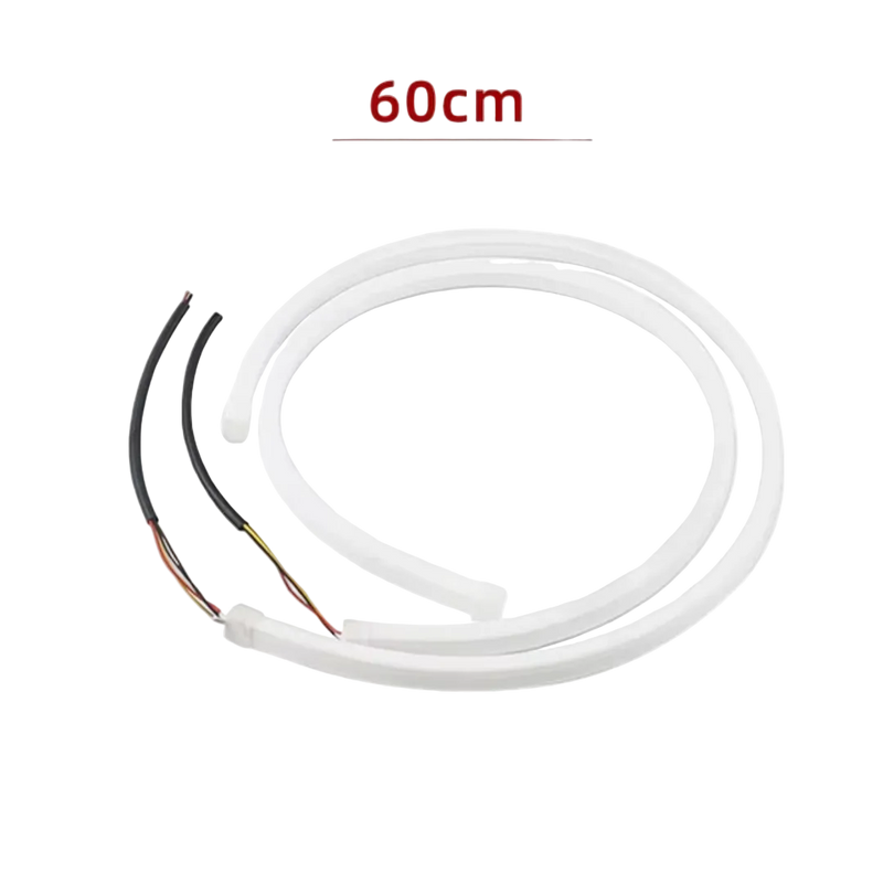 Riglow™ 24" Sequential DRL LED Strip Lights – White DRL & Amber Flowing Turn Signal (2PCS)-2