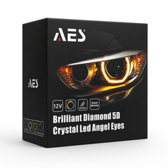 Riglow™ Powered by AES M5 5D RGB Crystal Angel Eyes Shroud | Bluetooth, Switchback & Welcome Function-1