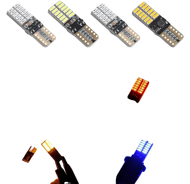 Riglow™ T10 / W5W CANBUS LED Bulb – 5W Super Bright 4014 SMD-6