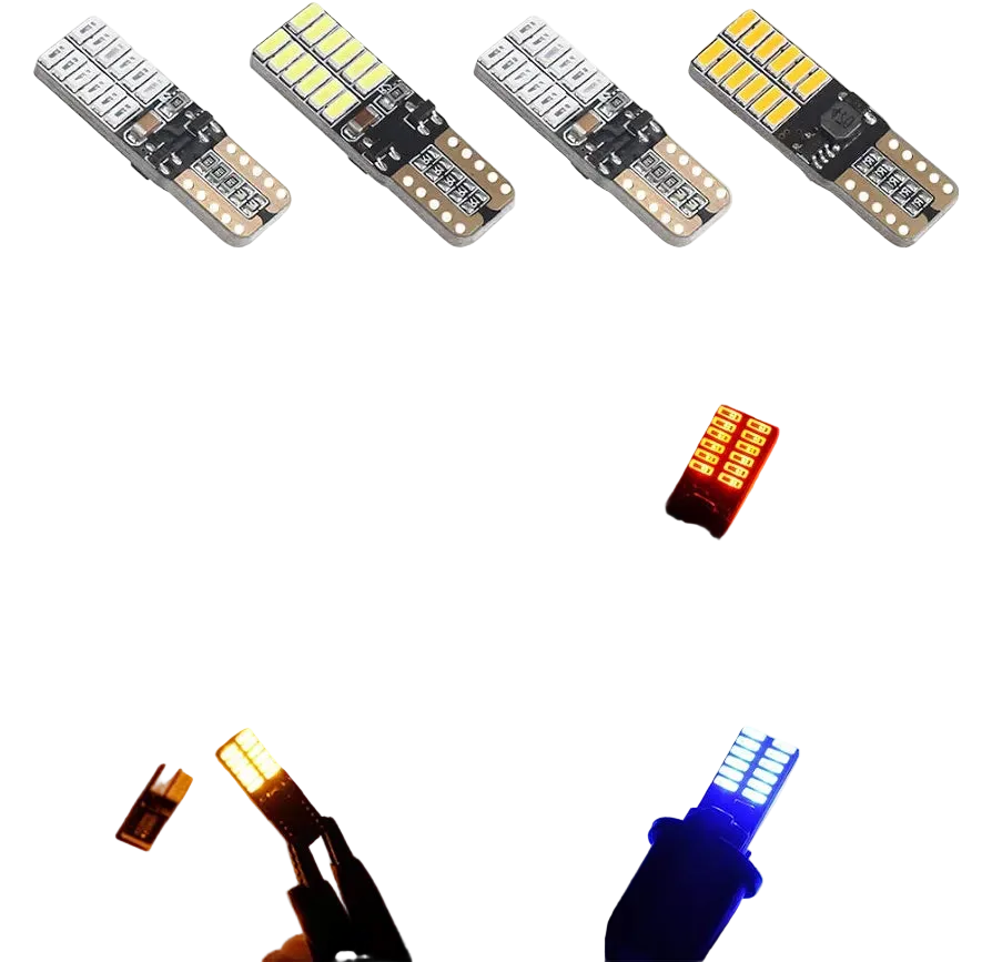 Riglow™ T10 / W5W CANBUS LED Bulb – 5W Super Bright 4014 SMD-6