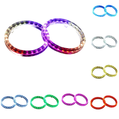 Riglow™ RGB COB LED Halo Rings – 80mm Bluetooth App Controlled (Pair)-1