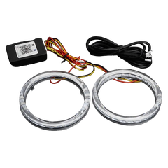 Riglow™ RGB COB LED Halo Rings – 80mm Bluetooth App Controlled (Pair)-7