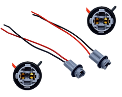 Riglow™ T10 / 194 Female Wiring Pigtail Socket – Universal 2-Pin Repair Harness-1