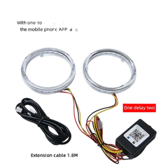 Riglow™ RGB COB LED Halo Rings – 80mm Bluetooth App Controlled (Pair)-8