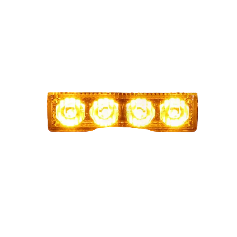 Riglow™ 4-Pod LED Strobe Warning Light – 12V Emergency Side Marker & Grille Light-5
