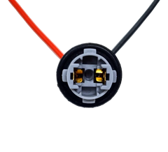 Riglow™ T10 / 194 Female Wiring Pigtail Socket – Universal 2-Pin Repair Harness-2