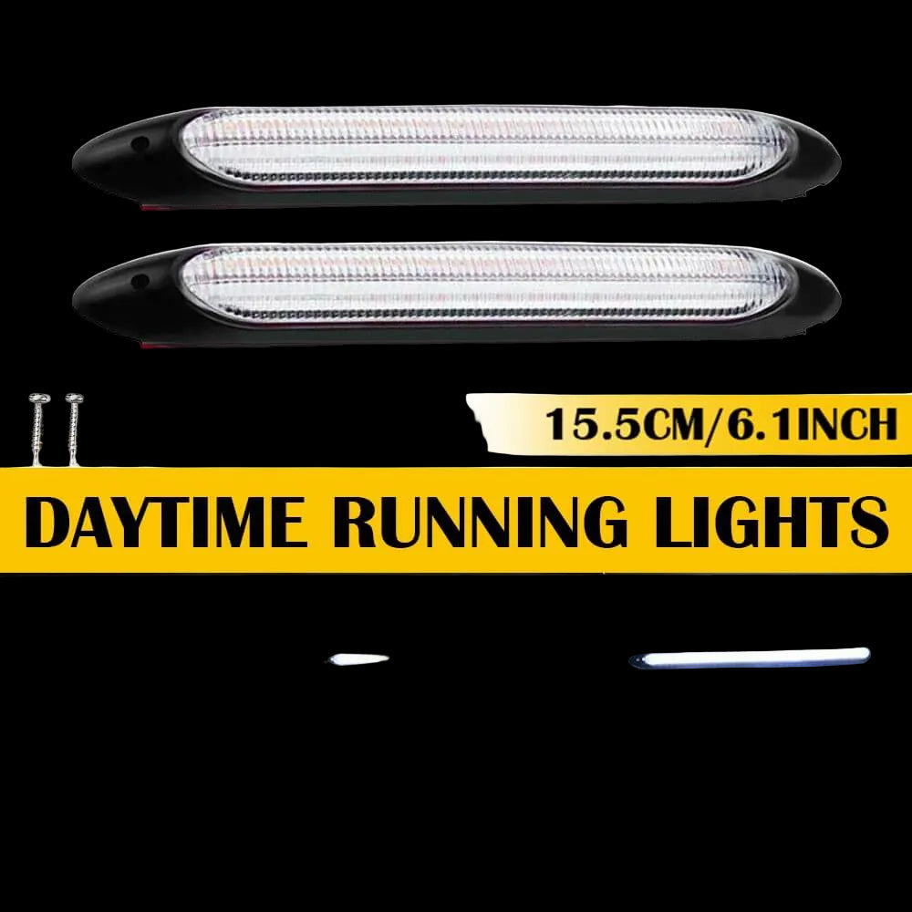 Riglow™ Sequential LED Daytime Running Light (DRL) Strip – White & Amber-4