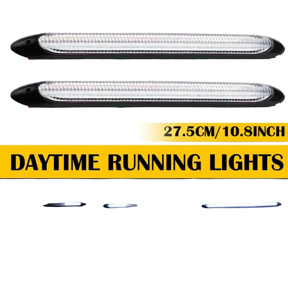 Riglow™ Sequential LED Daytime Running Light (DRL) Strip – White & Amber-6