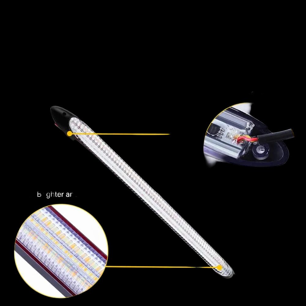 Riglow™ Sequential LED Daytime Running Light (DRL) Strip – White & Amber-7