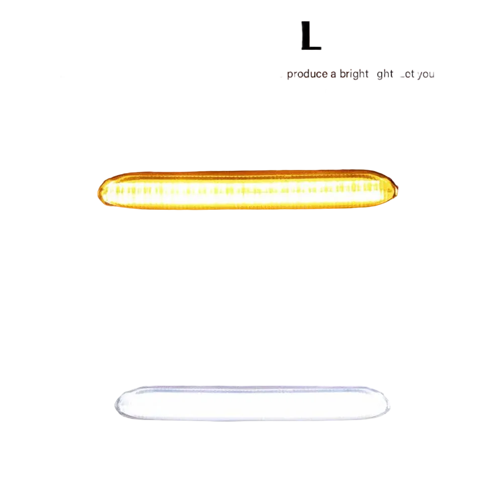 Riglow™ Sequential LED Daytime Running Light (DRL) Strip – White & Amber-9
